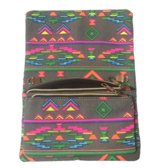 Street Level Leather Strap Southwestern Style Multi-Compartment Bifold Wallet - Picture 2 of 7